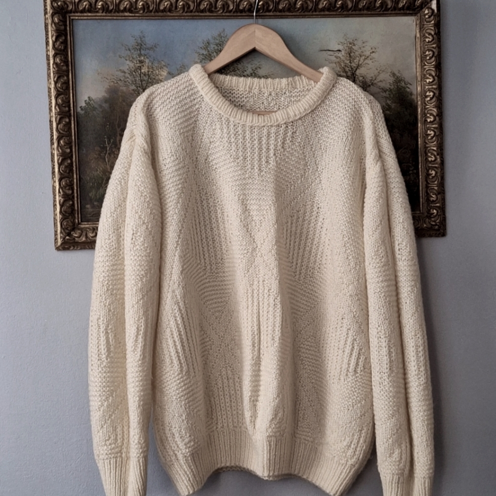 71. Hand Knit Sweater Men or Women.